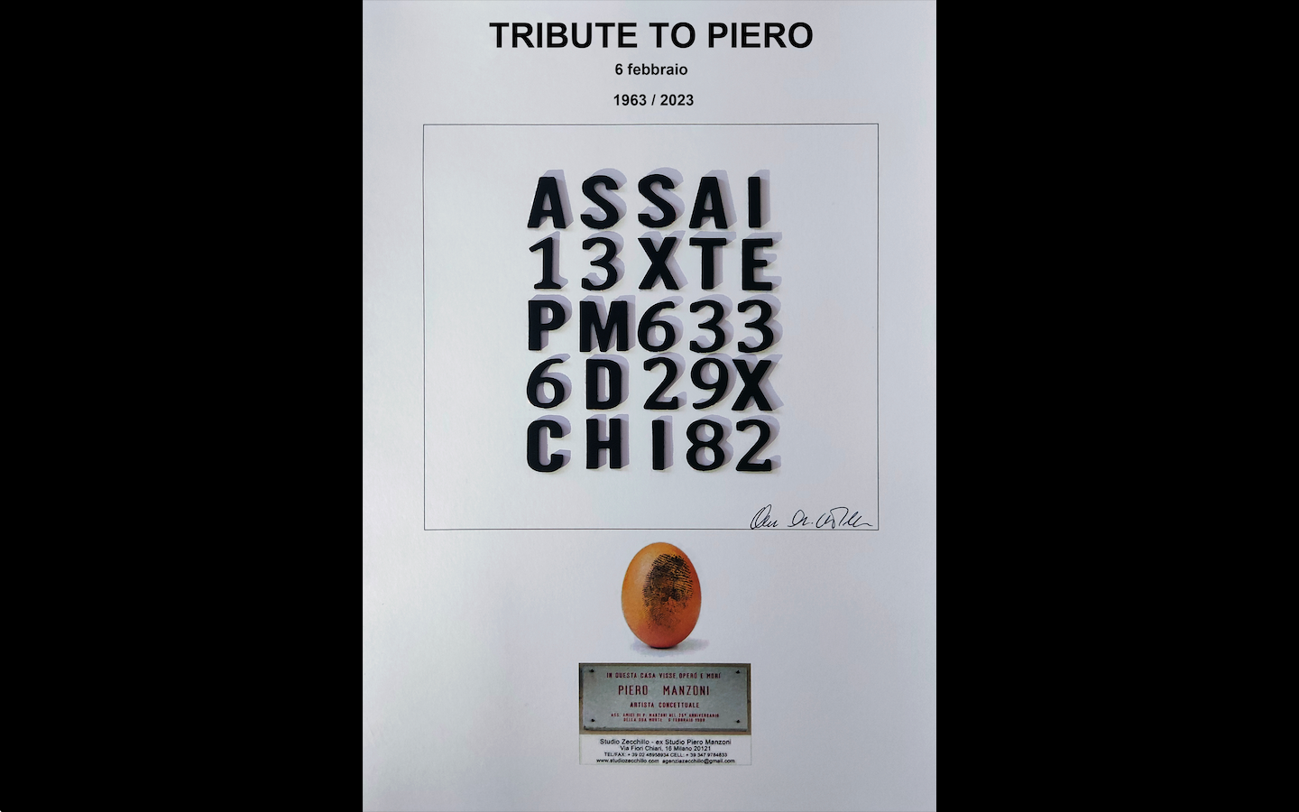 TO PIERO “A te che sei luce - Carmine Chicco Sabbatella, tecnica mista su carta, 2023
